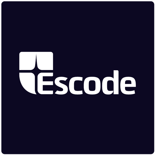 Escode Logo White